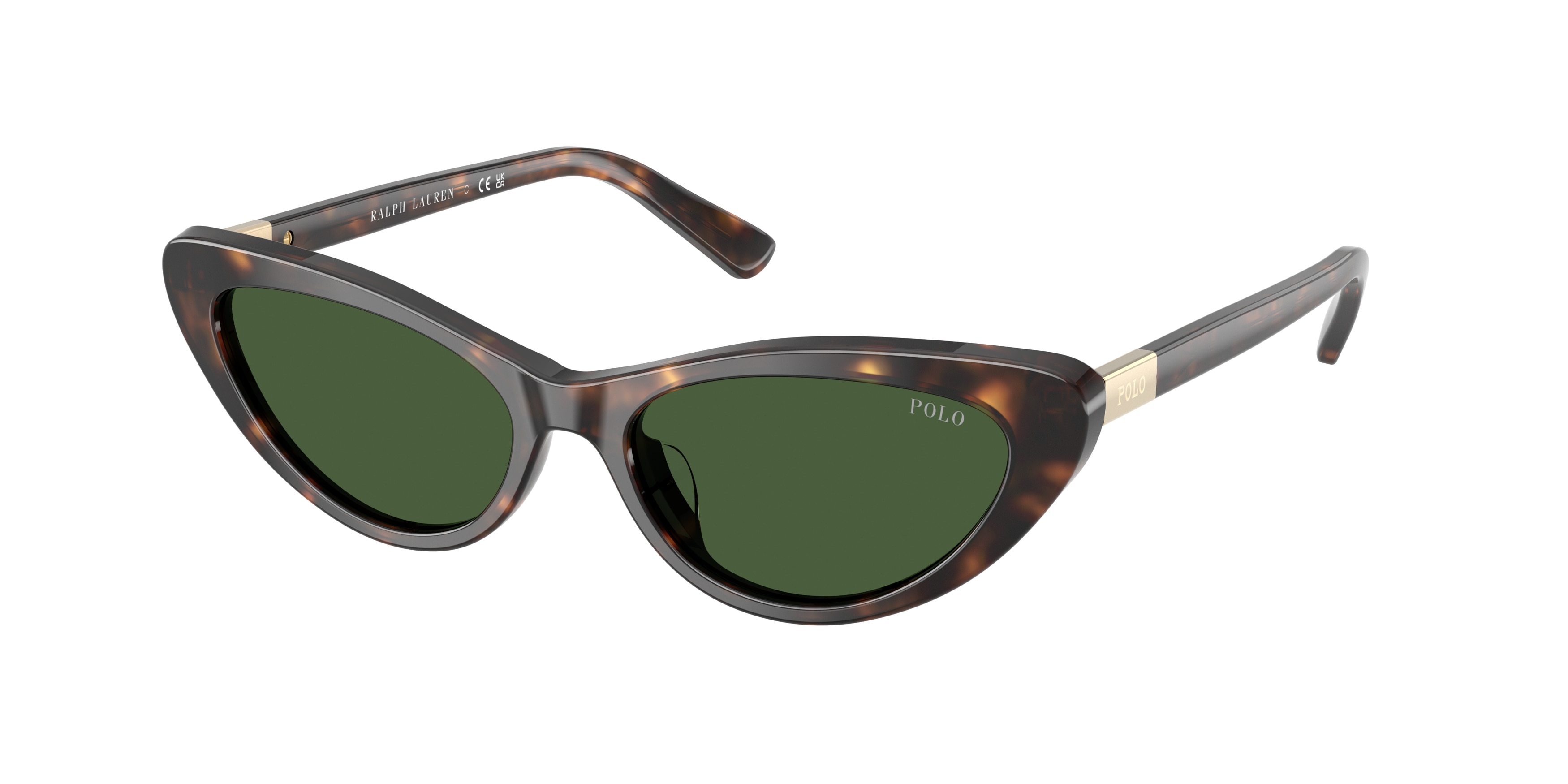 Polo Ralph Lauren Damen PH4199U 500371 Sonnenbrillen Acetat SchildkröTe GrüN Cat Eye Normal-image